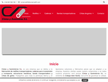 Tablet Screenshot of cintasysuministros.com